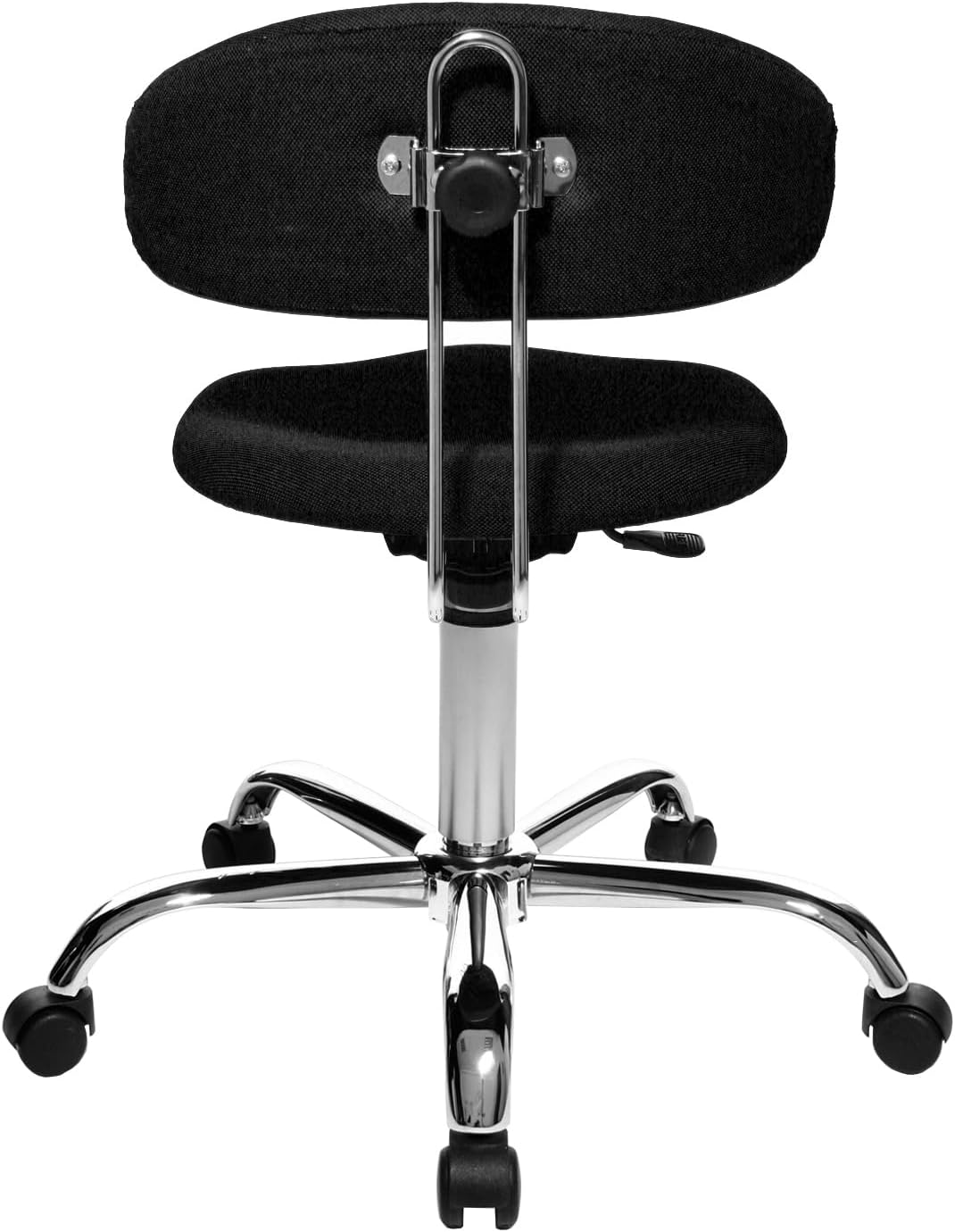 Topstar Sitness 40, Fitnesshocker, Arbeitshocker, Rollhocker mit Rückenunterstützung, 3-Dimensional