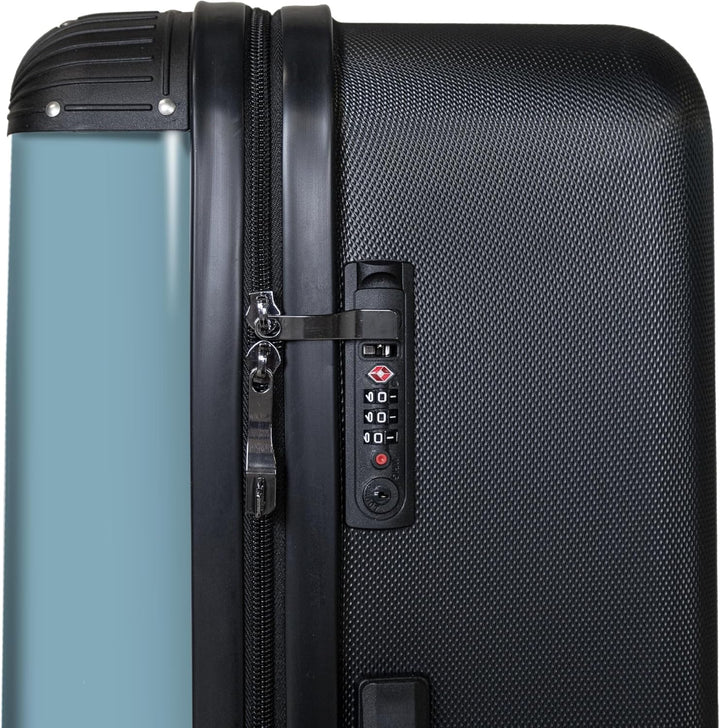 NoBoringSuitcases.com® Koffer XL Gross 77x51.5x28 cm Reisekoffer mit 4 Rollen Leicht Trolley Hartsch