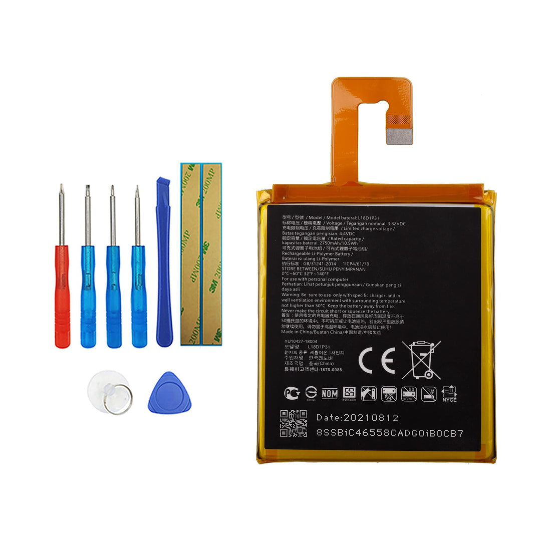 Vvsialeek L18D1P31 Akku Kompatibel Für Lenovo TAB E7 TB-7104F with Toolkit