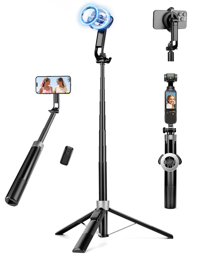 Victiv 178cm Magnetisches Handy Stativ, Starkes Magnet Smartphone Stativ für iPhone16/15/14/13 Pro M