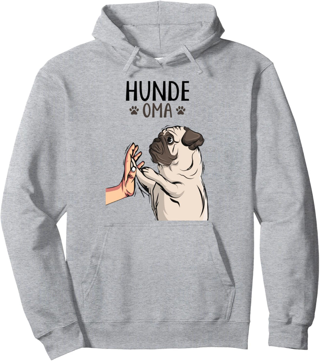 Hunde Oma - Mops Hundehalterin Pug Frauchen Damen Pullover Hoodie