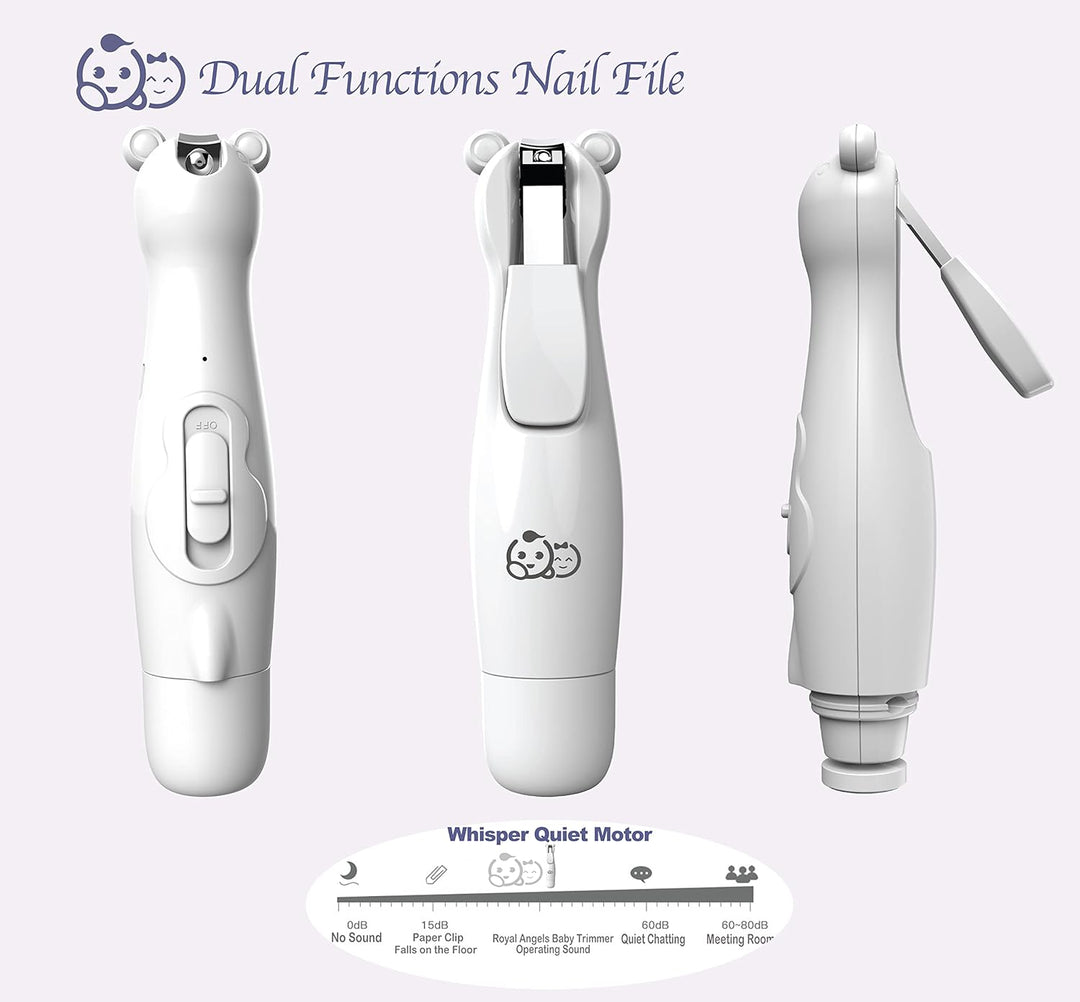 Wiederaufladbarer Baby-Nagelknipser 20 in 1, sicherer elektrischer Nagelschneider, Baby-Nagelset, zu