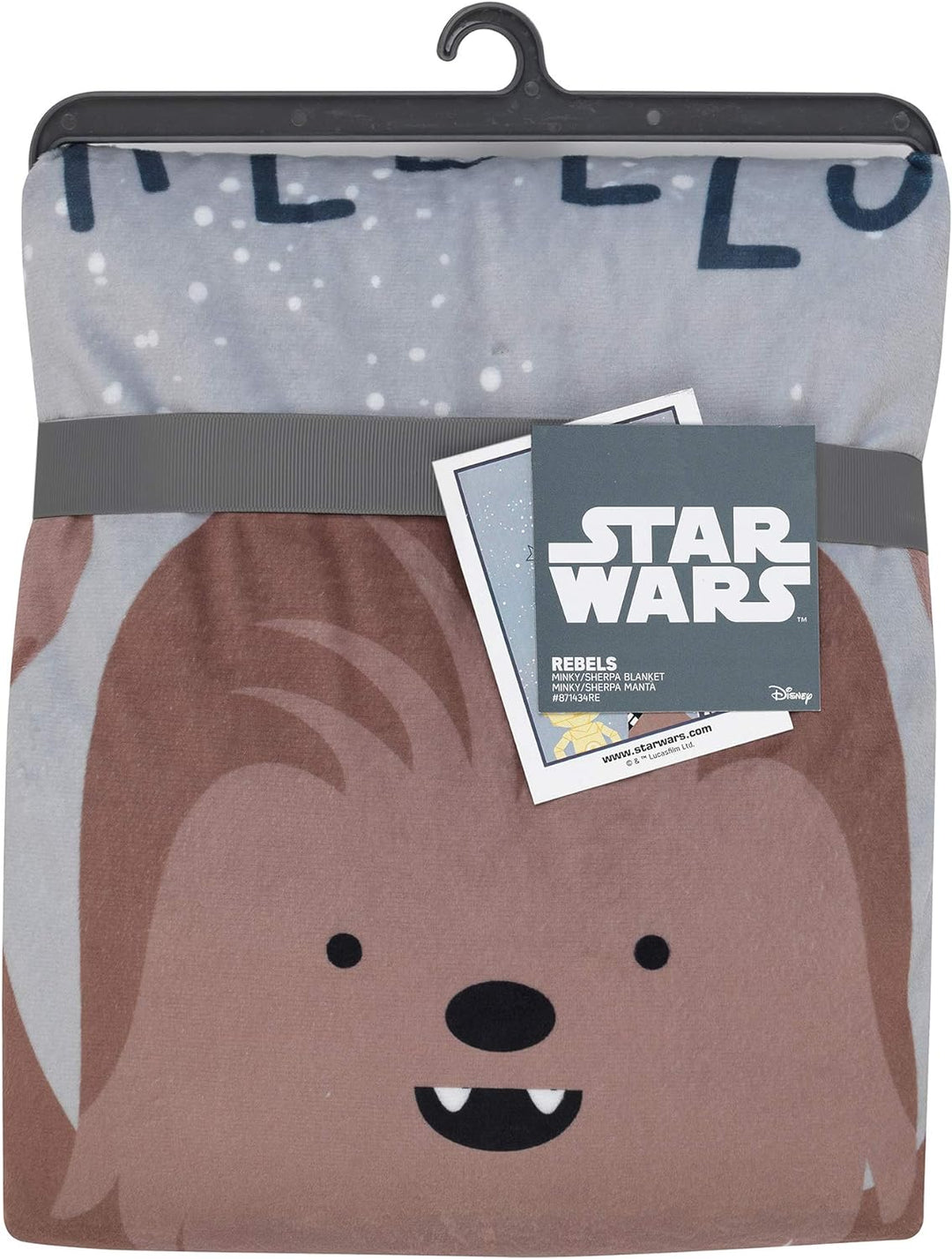 Lambs & Ivy Star Wars Rebels R2D2/C-3PO/Chewbacca weiche Sherpa Babydecke