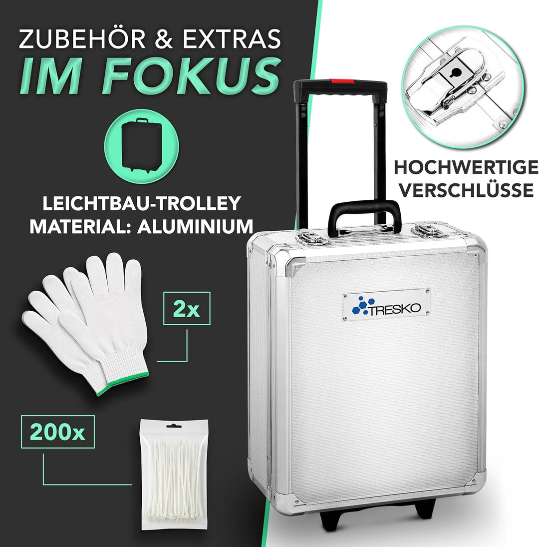 TRESKO® Werkzeugkoffer 949 teilig | Werkzeugkasten | Werkzeugkiste | Werkzeugtasche | Werkzeug Set |