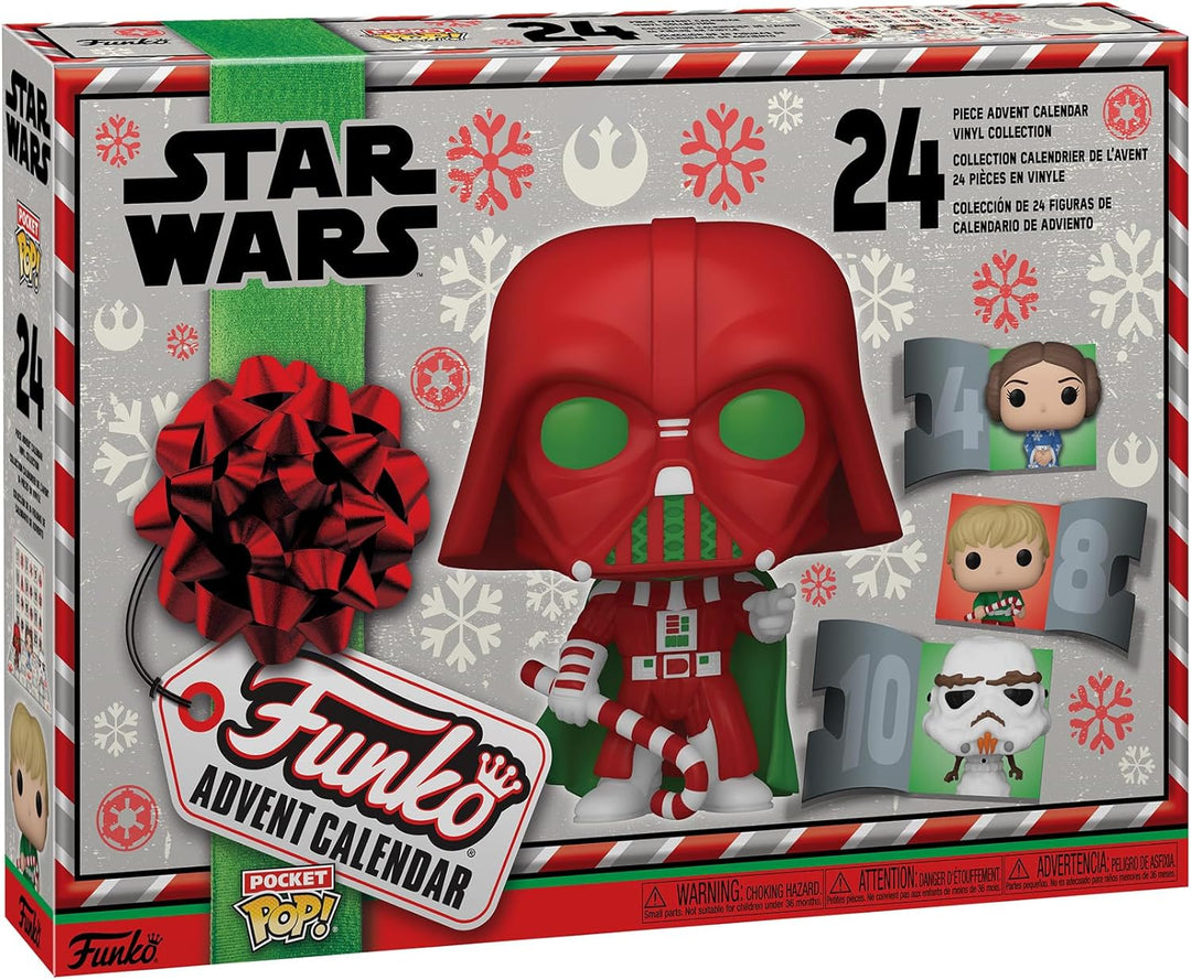 Funko Advent Calendar: Star Wars Holiday - Darth Vader - 24 Tage der Überraschung - Vinyl-Minifigur