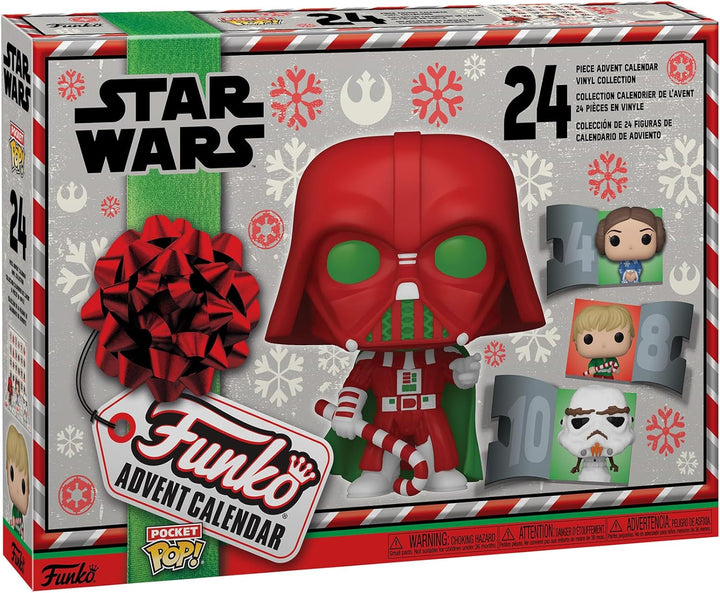 Funko Advent Calendar: Star Wars Holiday - Darth Vader - 24 Tage der Überraschung - Vinyl-Minifigur