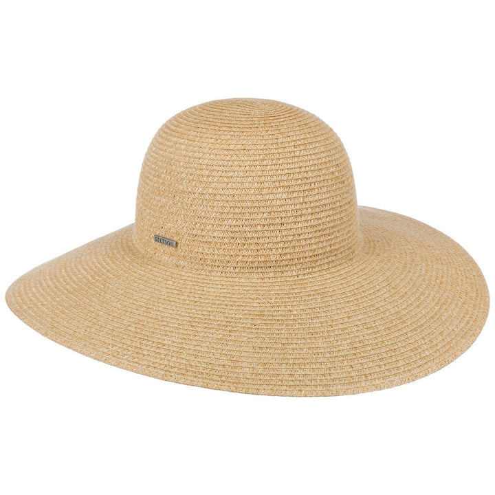 Stetson Livetta Toyo Schlapphut Damen - Aus Toyo-Stroh (100%) - Mit Schweissband - Extrabreite Kremp