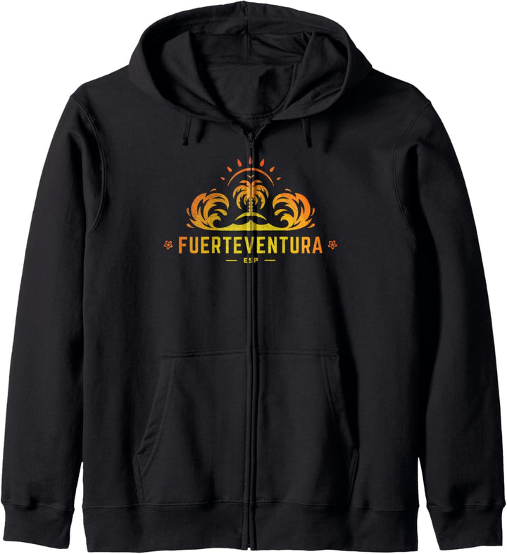 Fuerteventura Surf Ferien Kanaren Spanien Retro Vintage Kapuzenjacke