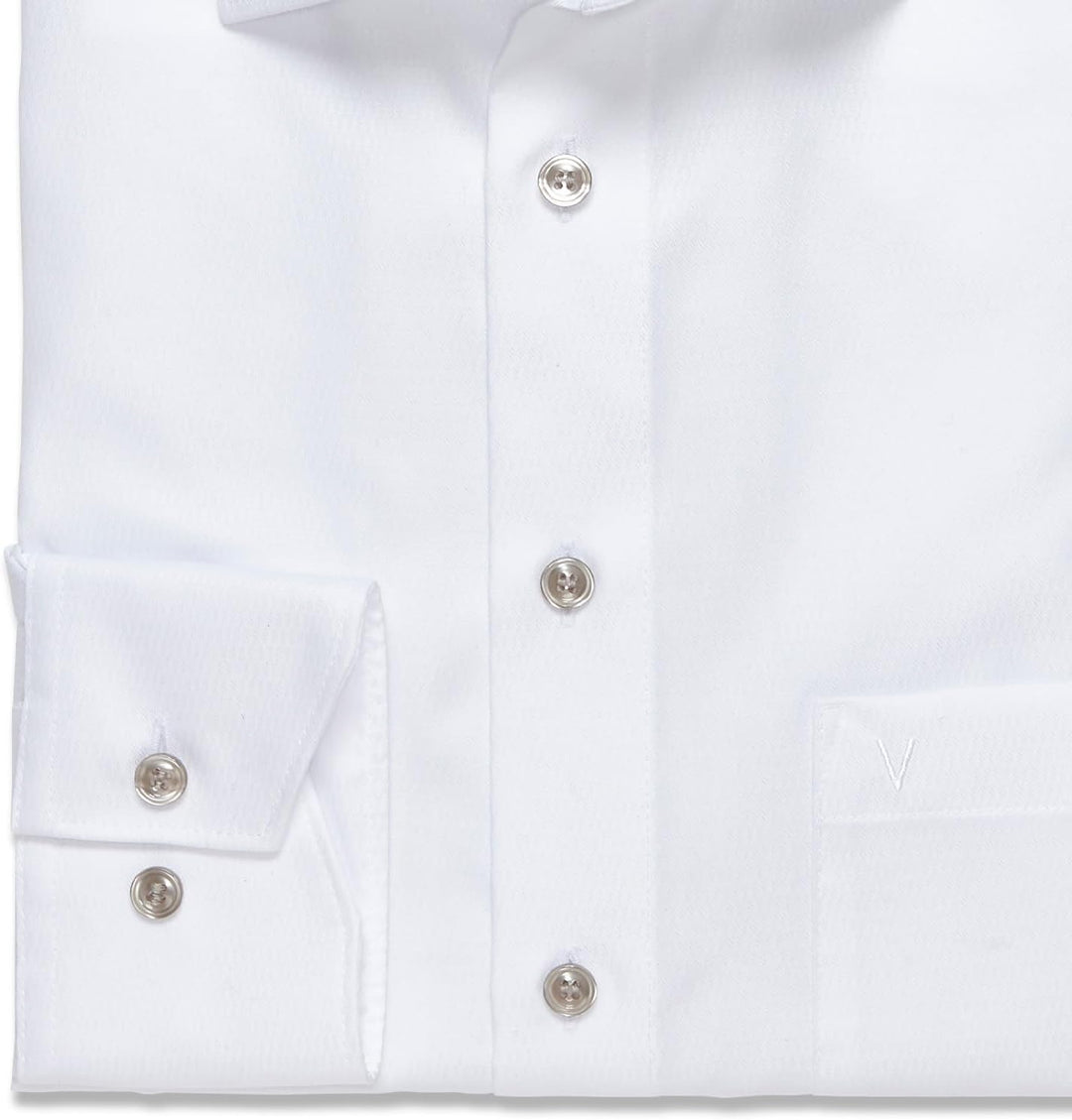 Marvelis Herren Businesshemd Langarm 720814,Einfarbig,Modern Fit,New Kent 42 Weiss 00, 42 Weiss 00