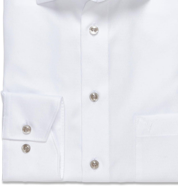 Marvelis Herren Businesshemd Langarm 720814,Einfarbig,Modern Fit,New Kent 44 Weiss 00, 44 Weiss 00