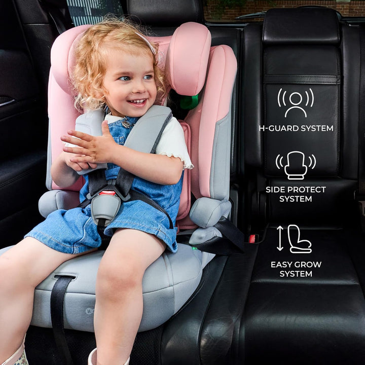 Kinderkraft I-COMFY, Autositz, Für Kinder, Reguliert (76-150cm), Verstellbare Rückenlehne, 5-Punkt-S