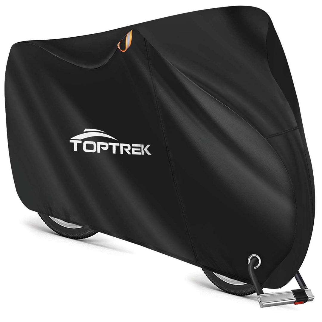 Toptrek Fahrradabdeckung 210D mit Nahtband Oxford-Gewebe Wasserdicht Hochwertige Fahrradgarage Outdo