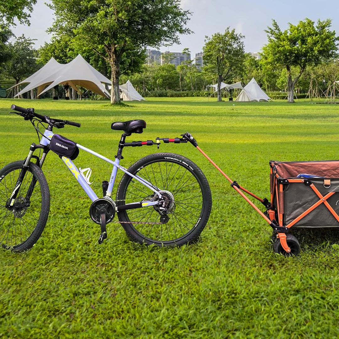 Mimoke Fahrradanhänger Kupplung Aluminium – Adapter Verbinder für Handwagen & Transportanhänger, Sch
