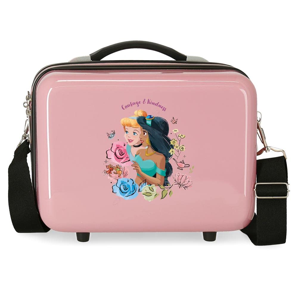Disney Anpassbare Kulturtasche mit Umhängetasche, rosa, 29 x 21 x 15 cm, starr, ABS 9,14 l Makeup Ta
