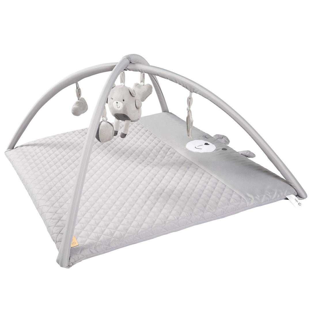 roba Baby Krabbeldecke mit Spielbogen roba Style - 5 Spielelemente - Hasen Motiv - Activity Spieldec