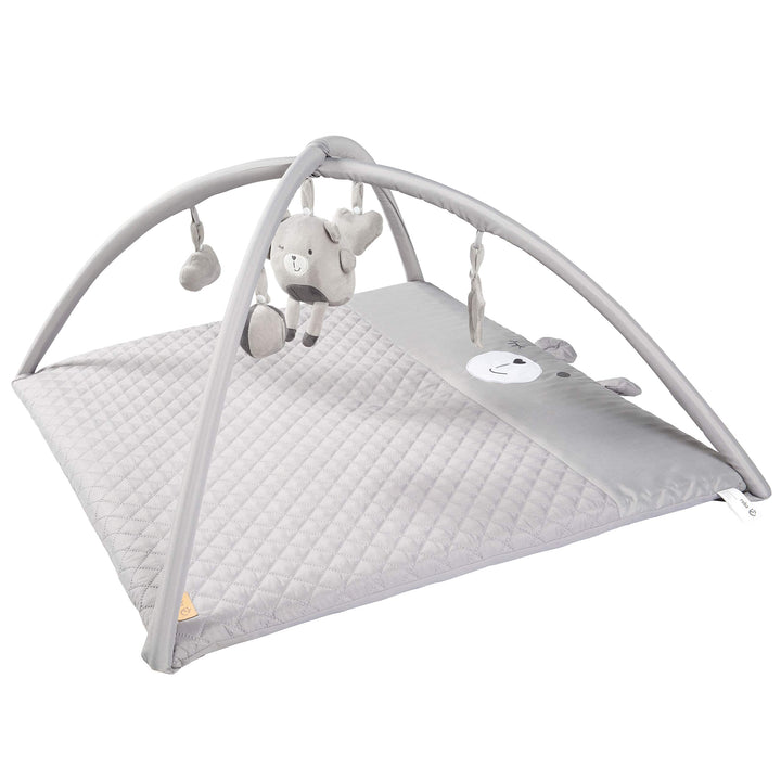 roba Baby Krabbeldecke mit Spielbogen roba Style - 5 Spielelemente - Hasen Motiv - Activity Spieldec