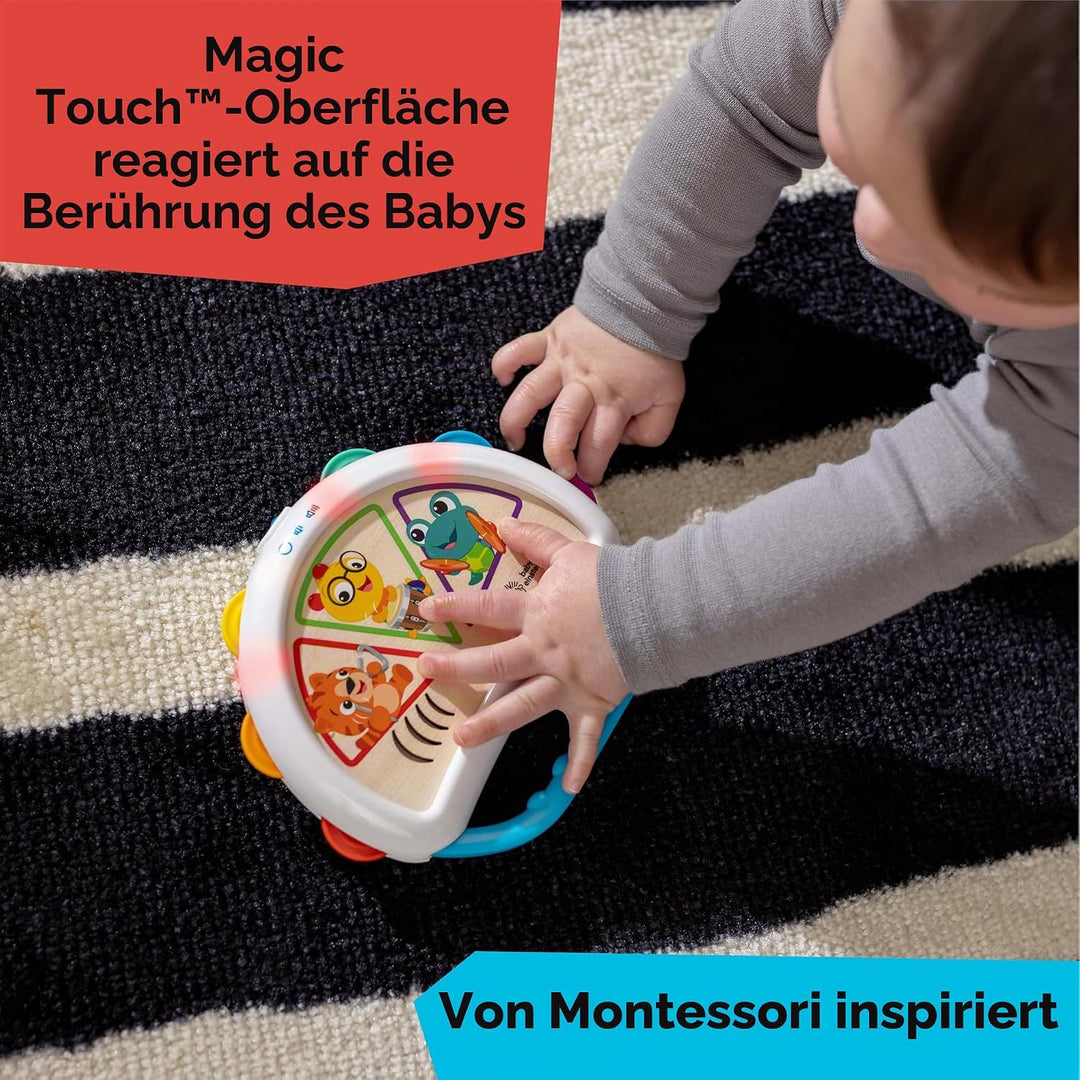 Baby Einstein, Hape Tap &amp; Shake Magic Touch Tamburin – Musikalisches Babyspielzeug, Fördert Feinmoto