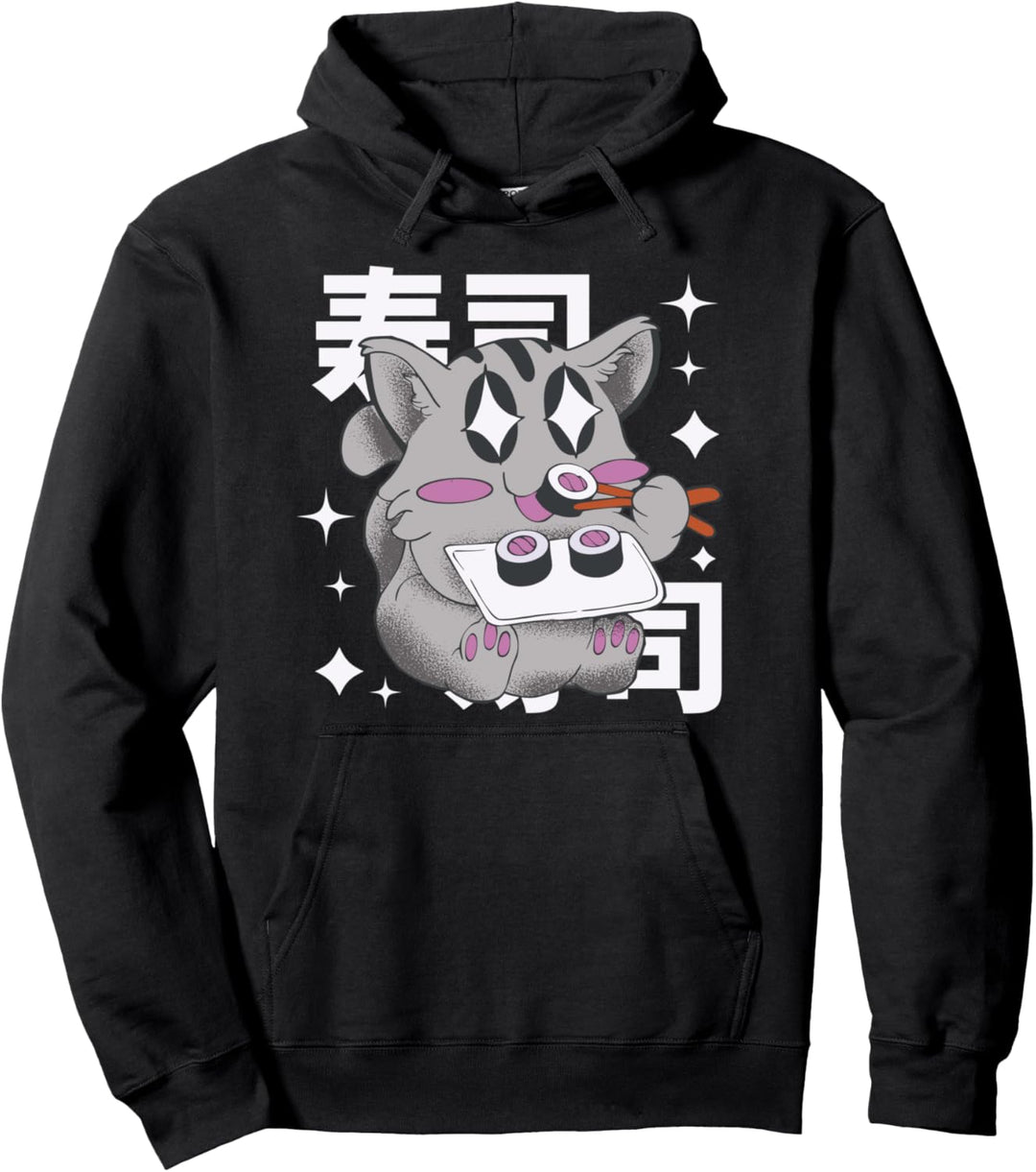 Sushi-Katze japanischer Anime Japan Pullover Hoodie