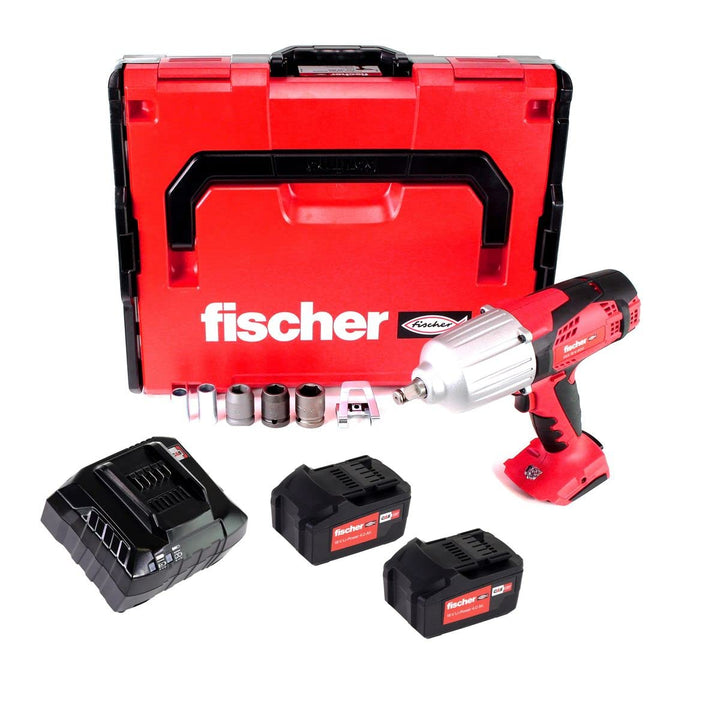 Fischer Akku-Schlagschrauber FSS 18V 600 - Set 3, Schwarz Schlagschrauber-Set 600 Nm. + Akkupack + L