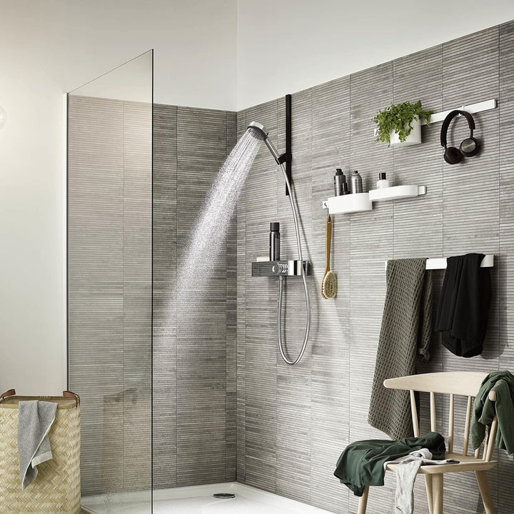 hansgrohe Brausethermostat ShowerTablet Select, Thermostatarmatur Aufputz, Cool Contact Duscharmatur