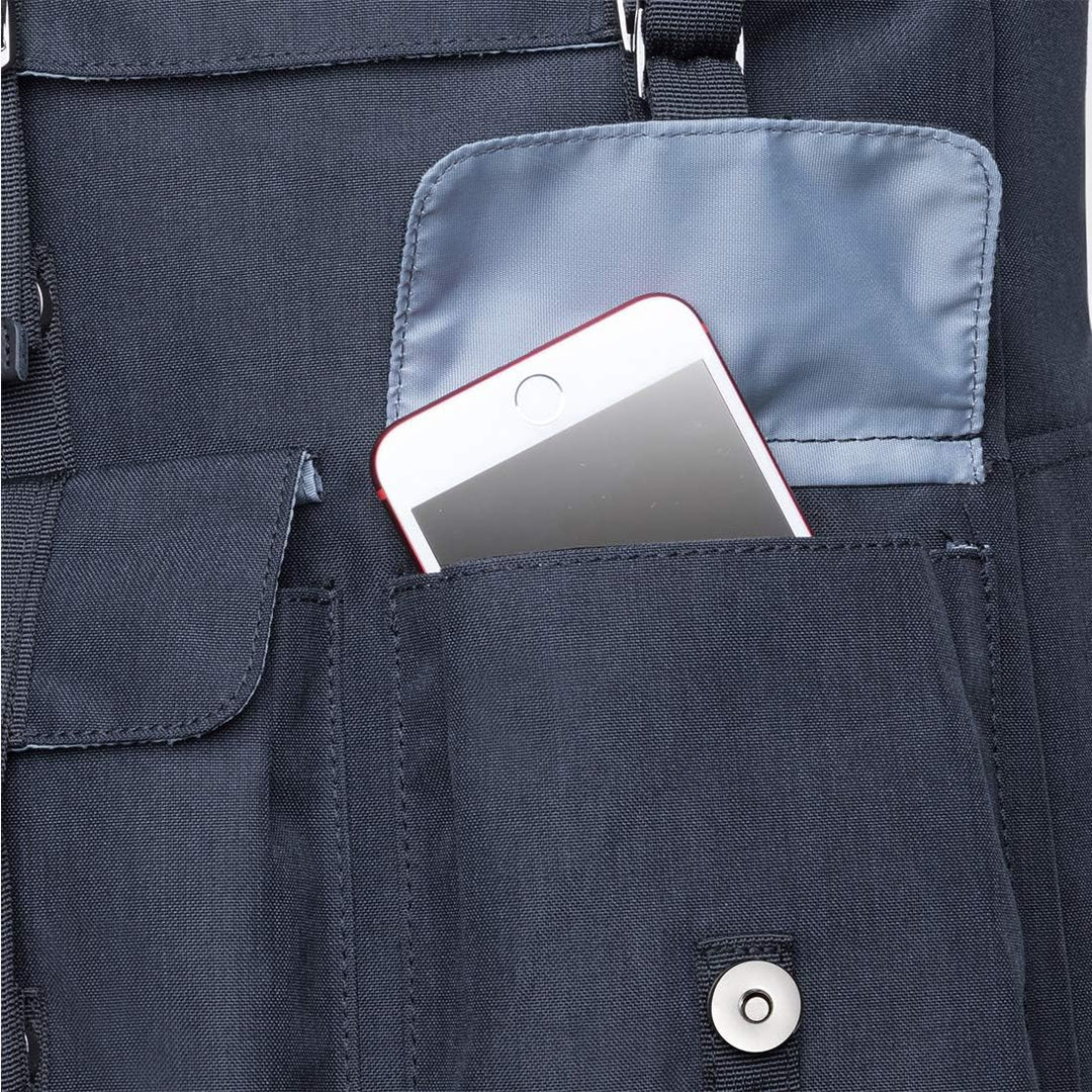 KAUKKO Vintage Unisex Rucksack Studenten 17 Zoll Backpack für 14" Notebook Lässiger Alltagstasche,45