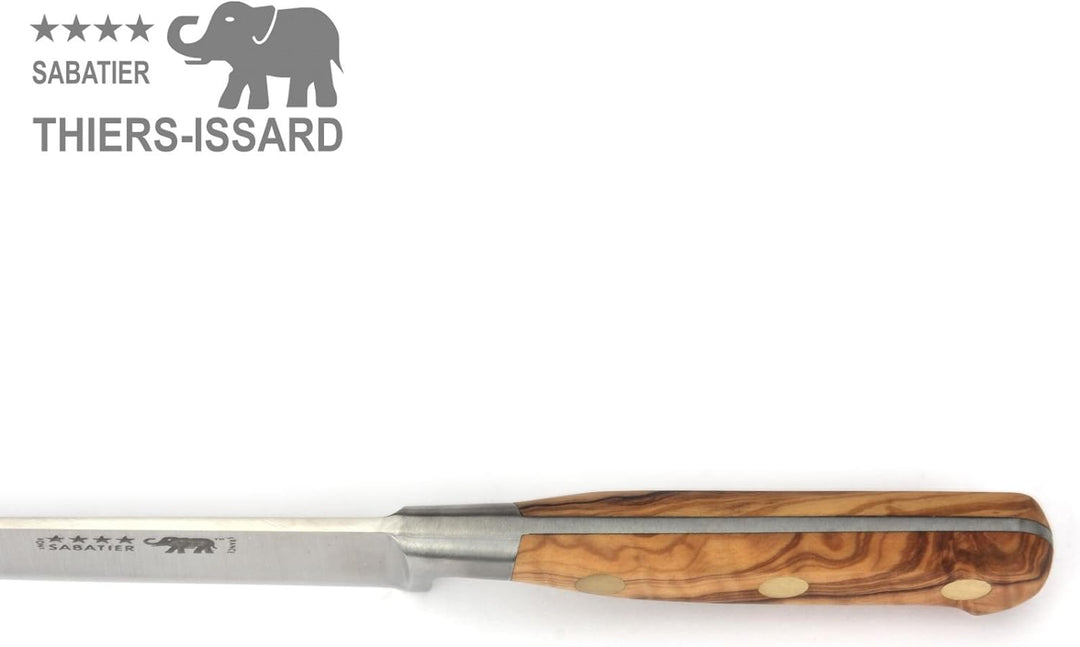 Thiers-Issard Sabatier Kochmesser Küchenmesser Messer - Klinge 20 cm - Griff Olive Olivenholz - Gesc