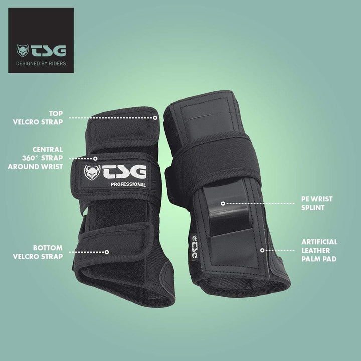 TSG Protector Wristguard Professional L Schwarz, L Schwarz