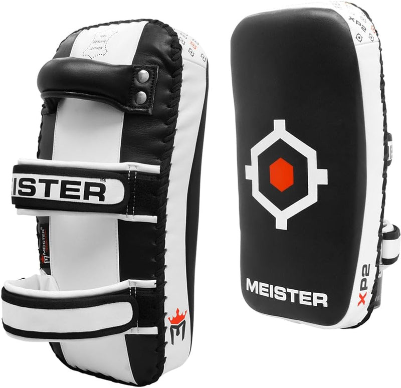 Meister XP2 Professional Curved Thai Pads für Kickboxen & MMA - X-dickes Rindsleder Professional - 1