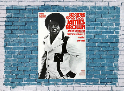 James Brown - Get it on, Berlin 1973 » Konzertplakat/Premium Poster | Live Konzert Veranstaltung | D