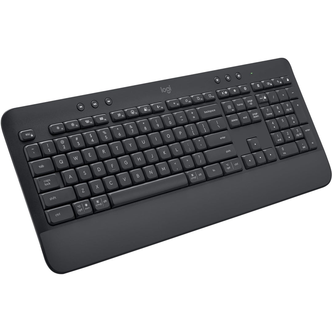 Logitech Signature K650 Comfort kabellose Tastatur mit Handballenauflage, BLE Bluetooth/Logi Bolt US
