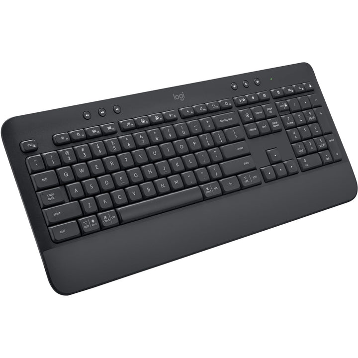 Logitech Signature K650 Comfort kabellose Tastatur mit Handballenauflage, BLE Bluetooth/Logi Bolt US