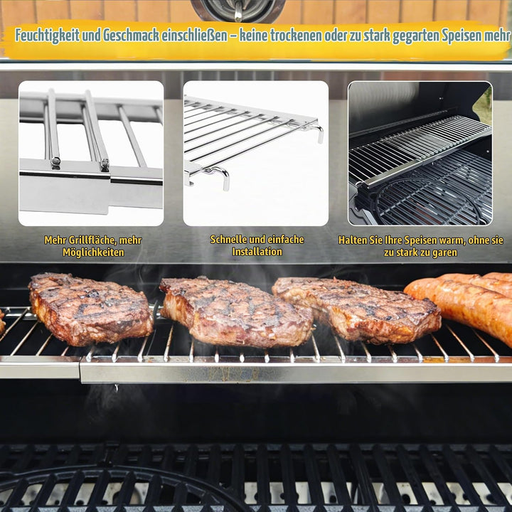 GFTIME 50-89cm Universal Warmhalterost Verstellbar für Enders Kansas II Pro, Burnhard, RÖSLE VIDERO,