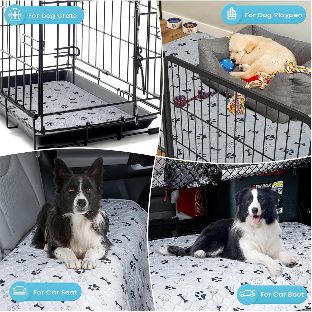 Welpenunterlagen Waschbar, 2er Set Trainingspads für Hunde, 120 x 60 cm PIPI Matten für Hunde Puppy