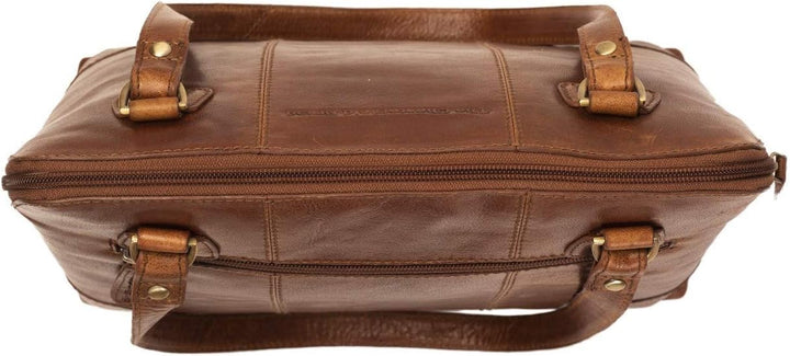 The Chesterfield Brand Antique Buff Elly Schultertasche Leder 30 cm Cognac Einheitsgrösse, Cognac Ei