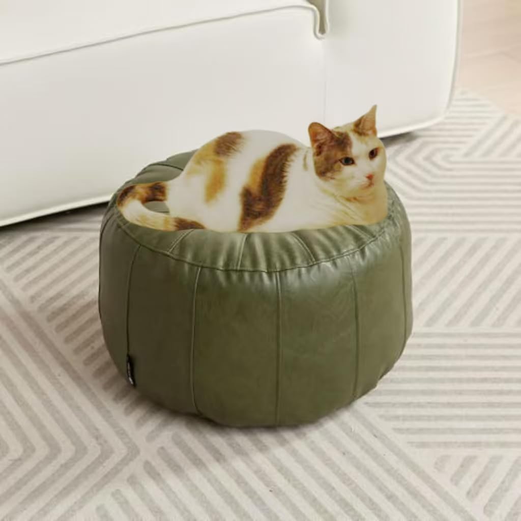 Louis Donné wasserdicht ungefüllt Pouf Ottoman für Fussruhe DIY Kunstleder Marokkanisch Retro Stytle