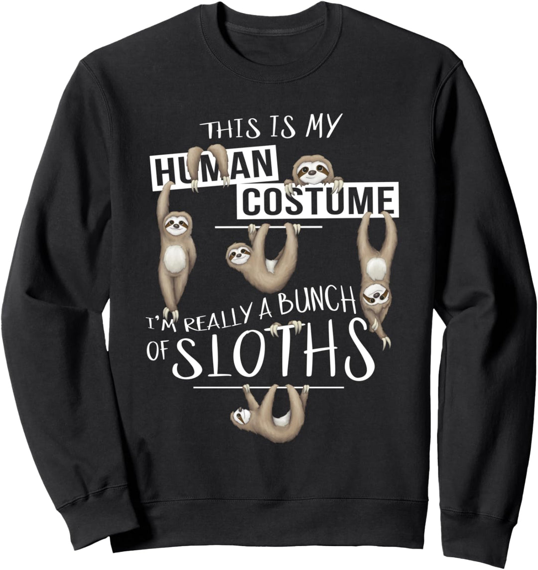 Ich bin viele Faultiere | Lässiges Faultier Kostüm Sweatshirt