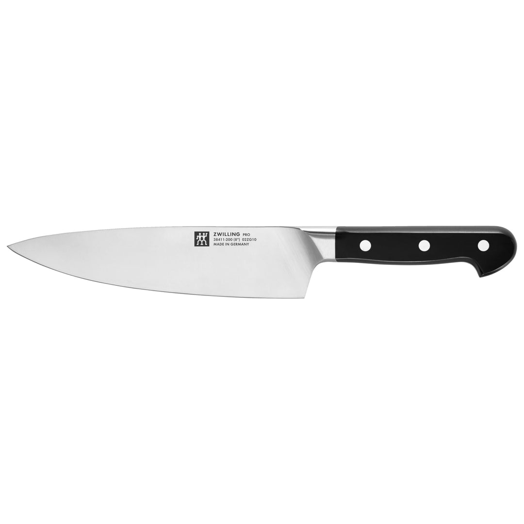 ZWILLING Pro Kochmesser, Klingenlänge: 20 cm, Rostfreier Spezialstahl, Kunststoffgriff, Schwarz