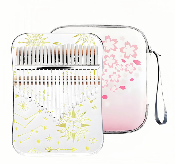 Kalimba 21 Schlüssel, Crystal Fingerklaviere，Professionelle Daumenklavier Carlimba, Mbira Instrument