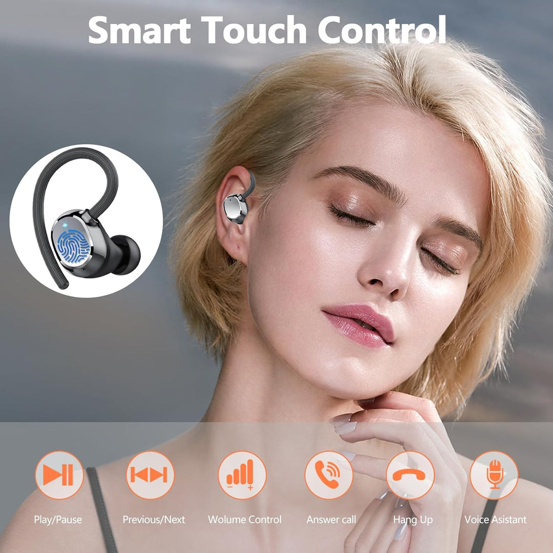 Bluetooth Kopfhörer Sport, 2025 Neue In Ear Kopfhörer Kabellos Bluetooth 5.3 mit 4 ENC Noise Cancell