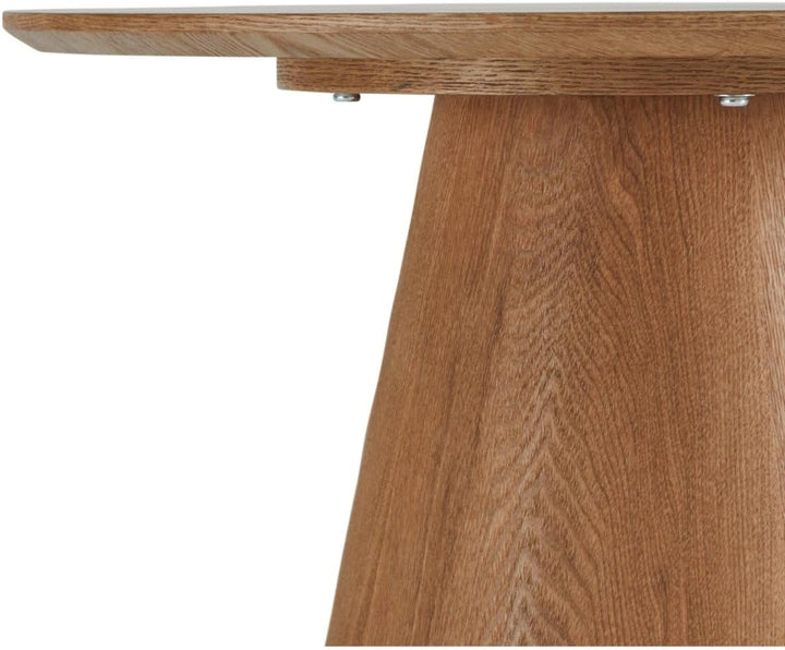 Furnhouse Ibbe Design Runder Natur Couchtisch Wohnzimmertisch ø60x40 cm Eichenoptik Design Skandinav
