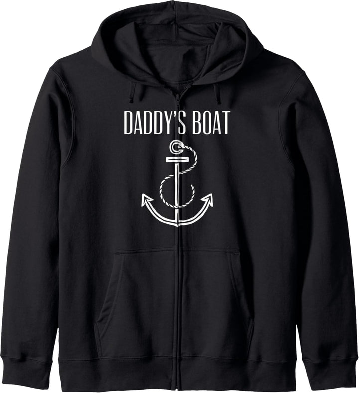 Papas Boot! Captain Boating & Segeln Geschenk Kapuzenjacke