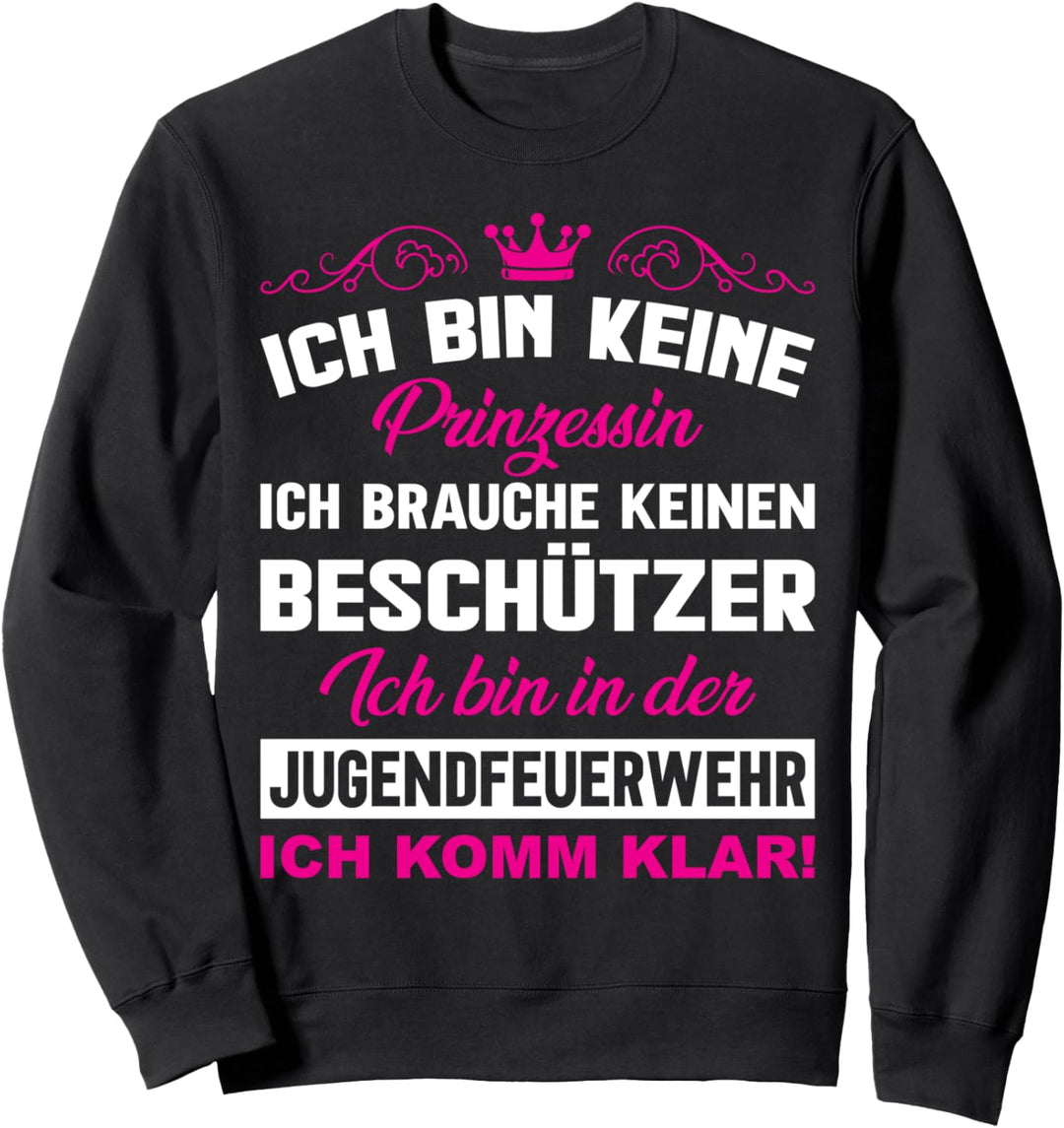 Feuerwehrfrau in bin in der Jugendfeuerwehr Jugend Feuerwehr Sweatshirt