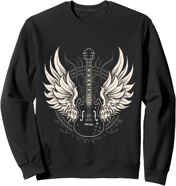 Gitarre Geschenk für Gitarristen Retro Vintage Gitarre Sweatshirt