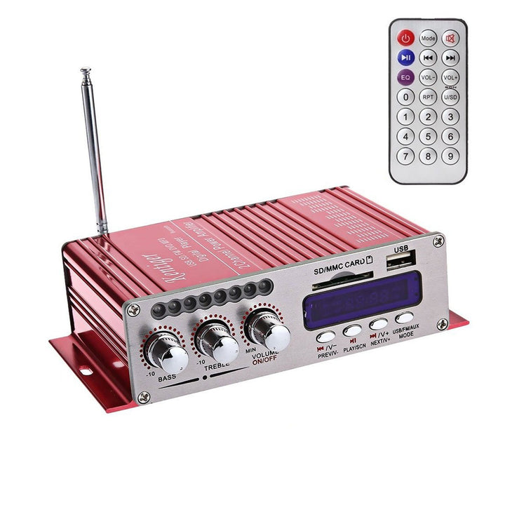 12V HiFi Stereo Bluetooth Digitalaudioverstärker USB SD DVD FM Audio Radio Stereo MP3