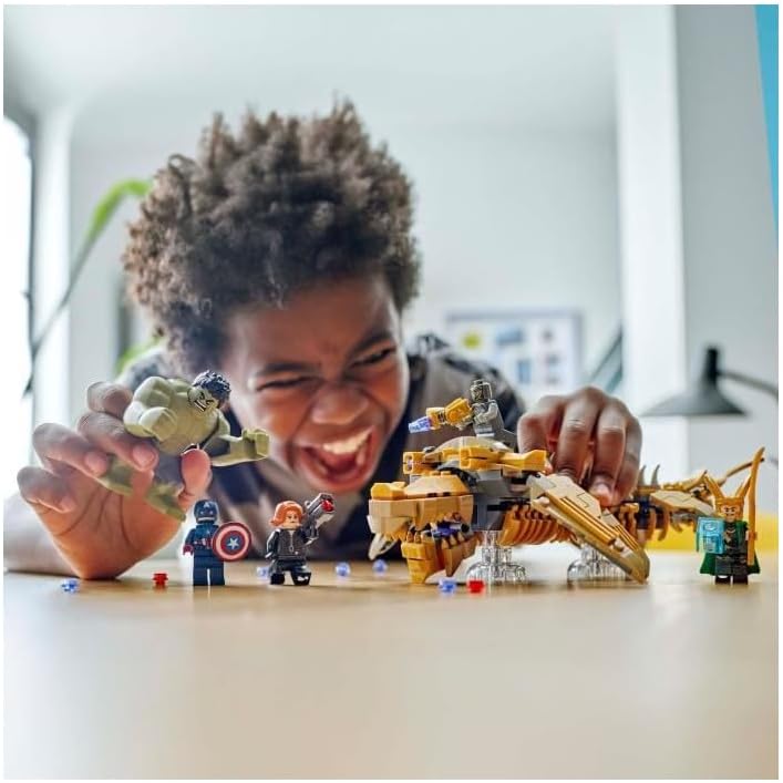 LEGO Marvel Avengers vs. Leviathan, Bauspielzeug, Set mit dem Hulk und den Minifiguren Captain Ameri