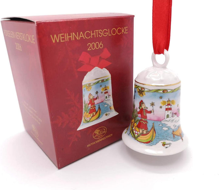Porzellanglocke Weihnachtsglocke 2006 - Hutschenreuther - in OVP