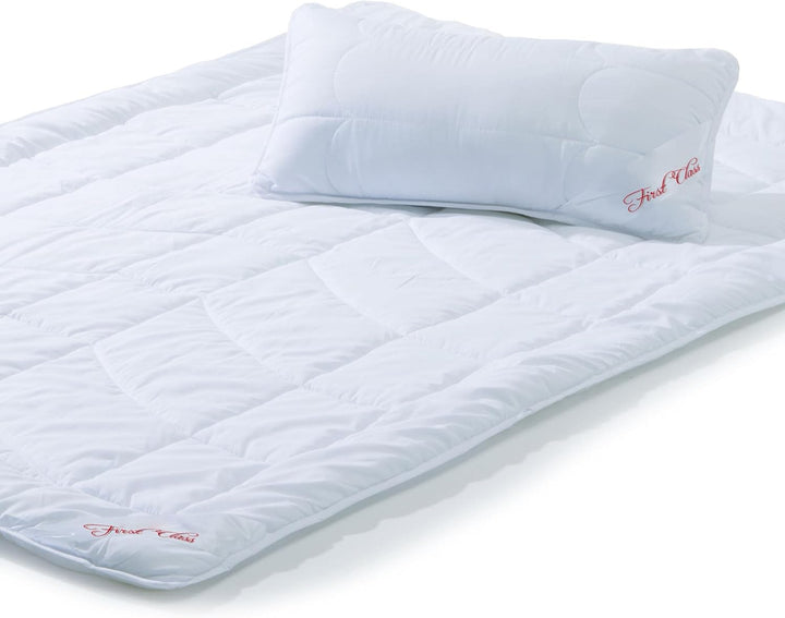 CelinaTex First Class Duo Steppdecken Winterdecke 135 x 200 cm Set mit 1x Kopfkissen 40 x 80 cm Wint