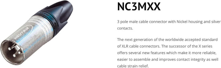 Sommer Cable Mikrofonkabel Stage 22 Highflex XLR 3-pol Neutrik NC3MXX / XLR 3-pol Neutrik NC3FXX, mi