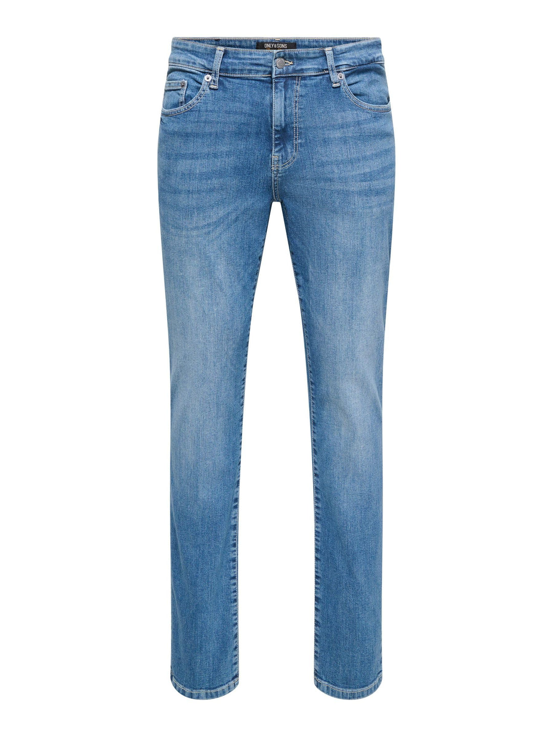 ONLY & SONS Male Slim Fit Jeans ONSLOOM Mid Rise Slim Fit Jeans 28W / 30L Medium Blue Denim, 28W / 3