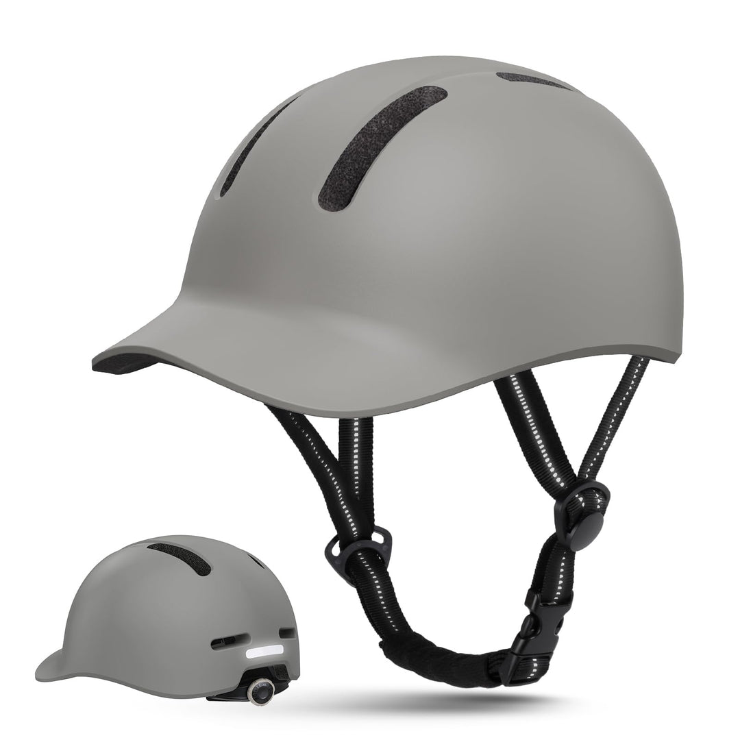 Shinmax Fahrradhelm für Damen und Herren, Einstellbarer Helm mit Visier & Sonnenschutz, Leicht & Bel